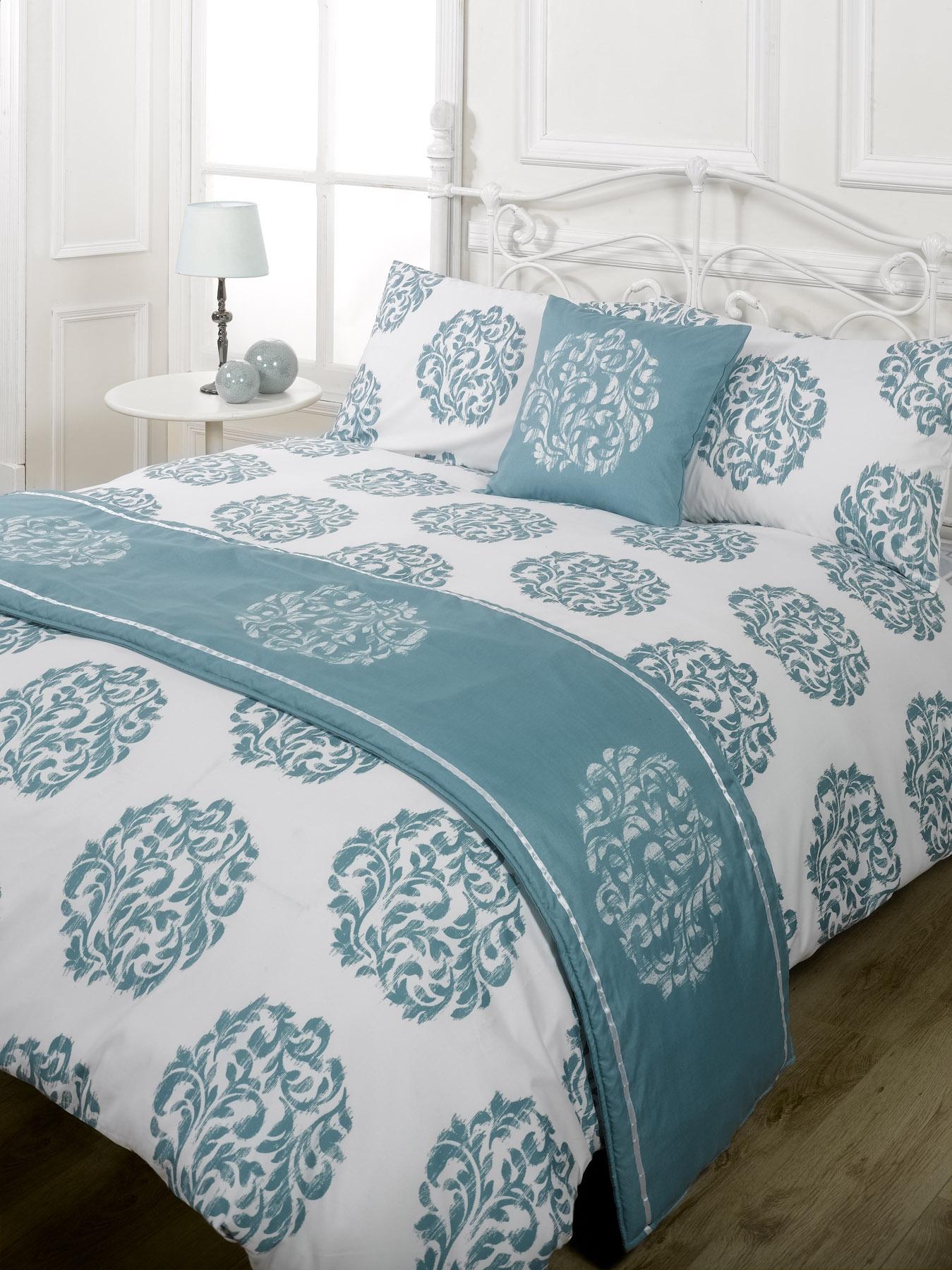 Duvet Quilt Bedding Bed In A Bag Teal Single Double King Kingsize Super
